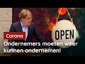 Van Houwelingen (FVD): Red de ondernemers, schaf coronamaatregelen nu af!