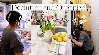 DECLUTTER AND ORGANIZE FOR SPRING | Spring Declutter and Organize with me | Easter Basket Haul 2024