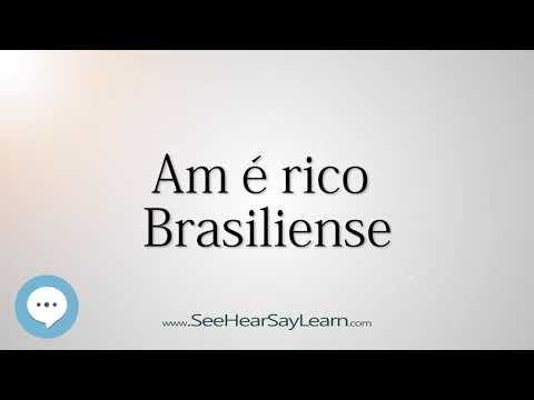 Américo Brasiliense (How to Pronounce Cities of the World)💬⭐🌍✅