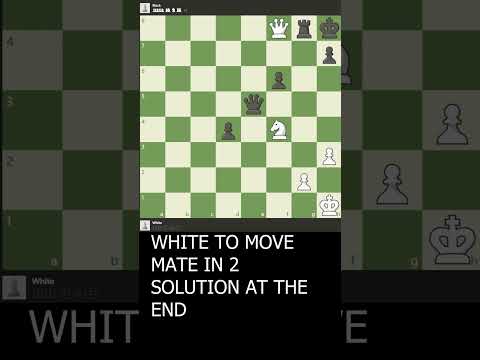 Mate in 2 - 557 #chess #shorts
