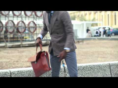 THE GREAT WALL OF PITTI  -- PITTI UOMO -- MR PORTER