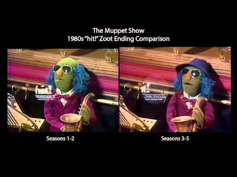 The Muppet Show - Zoot Ending Comparison (1980s "hit!" version)