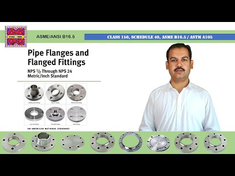 Basics of Flanges | Dimensions of Class 150 Flanges | ASME B16.5 in Urdu/Hindi