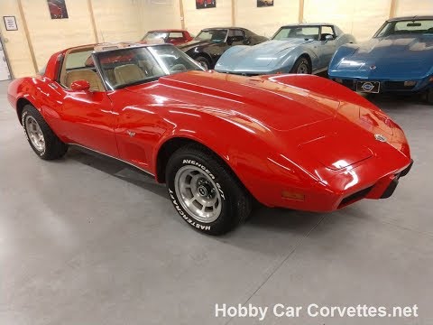 1978 Red Corvette Four Speed Manual For Sale Video