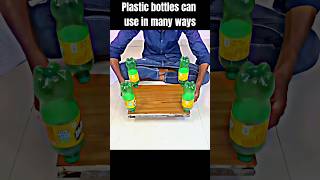 This plastic bottle table is cool!