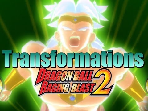 DragonBall Raging Blast 2 All Transformations Video