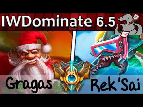 IWillDominate - Gragas vs Rek'Sai - Jungle - Challenger S6 | 47