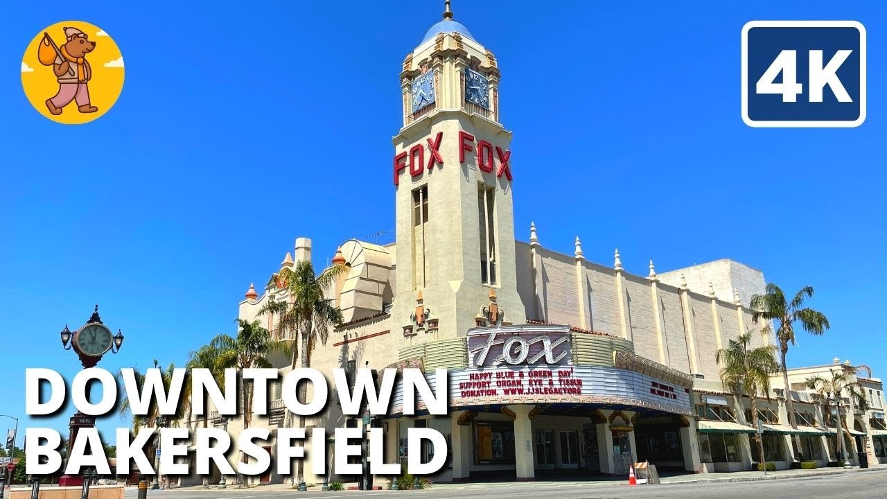 Immersive street-level walking tour through Bakersfield Downtown, United States, showcasing authentic urban landscapes, local architecture, and the vibrant atmosphere of the city's neighborhoods