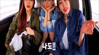 Lovelyz singing Knock Knock and Uptown Funk