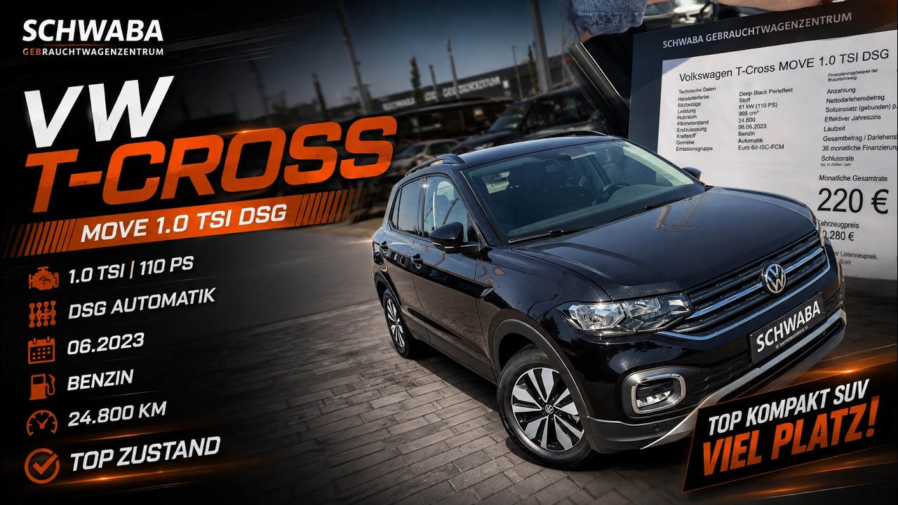 VW T-Cross 1.0 TSI 23 год с пробегом 24.800 км - есть недочеты, но повлияют ли на решение о 