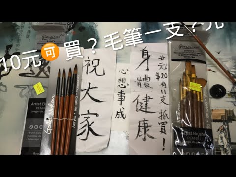 香港最平生活百貨, 平過淘寶、Aeon Living Plaza、Daiso,深水埗電子特賣城 ！10元可買什麼?可買多少支毛筆！10元最抵買產品系之一！快！還有瑜伽圈 29元！保溫 冰袋9元！