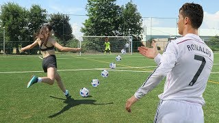 CRISTIANO RONALDO FREE KICK CHALLENGE W/ FORFEIT!!!