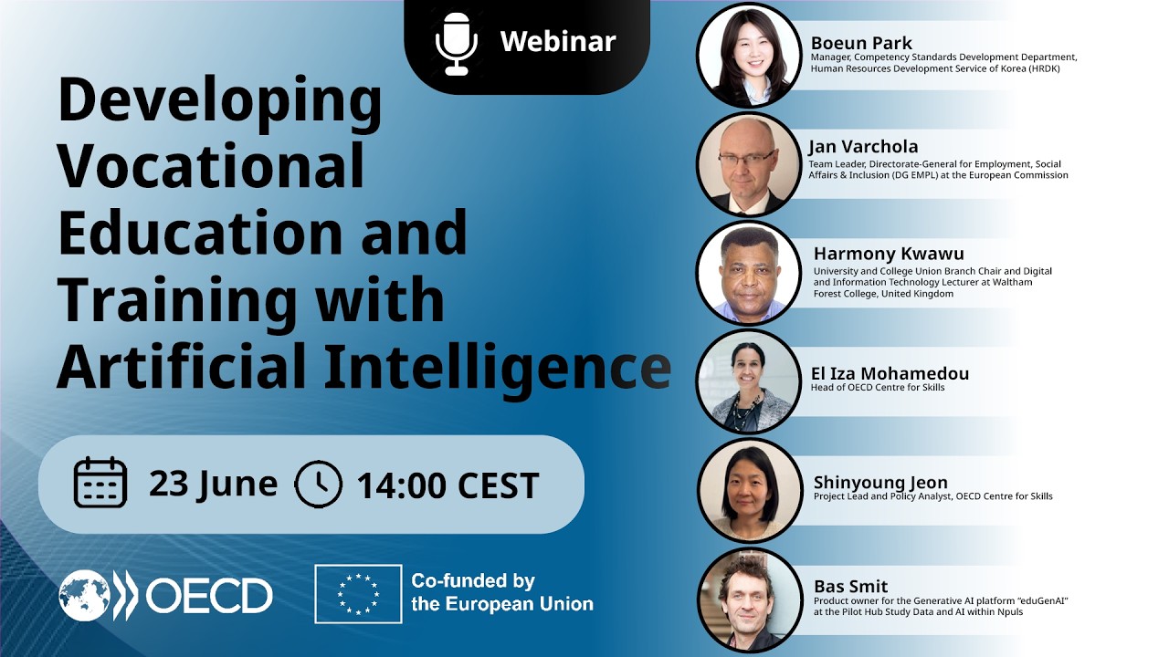Webinar | Developing Vocational Education and Training with Artificial Intelligence 23 June 2026