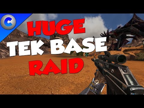 Raiding a HUGE TEK Base!!! - ARK MTS S3 EP21