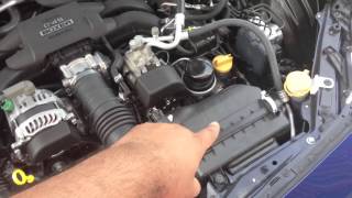 Scion FRS 2013 before cold air intake mod Scion FRS 2013 before cold air intake mod