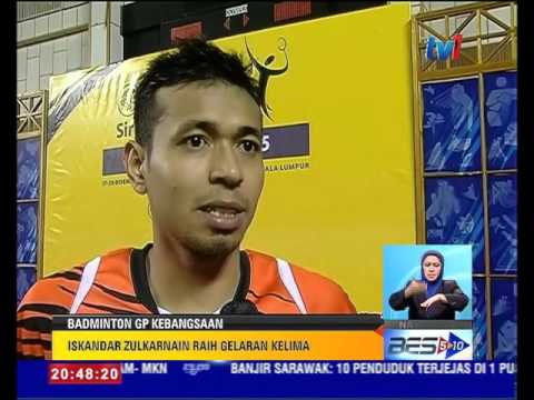 BADMINTON GP KEBANGSAAN - ISKANDAR RAIH GELARAN KELIMA [20 DIS 2015]