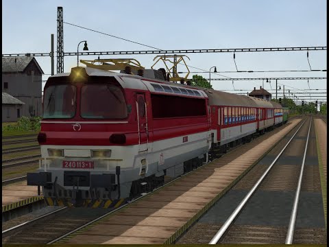 Jazda s Laminátkou 240 113 z Galanty do Nových Zámkov a s vlakom REX 1873 ( Open Rails )