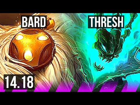 BARD & Lux vs THRESH & Miss Fortune (SUP) | 1/1/15, 1000+ games | EUW Grandmaster | 14.18