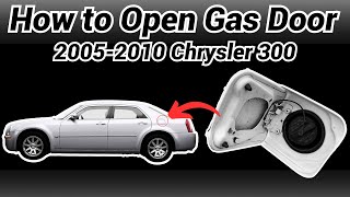 How to Open Gas Cap Door on a Chrysler 300 | 2005 2006 2007 2008 2009 2010 | Fuel | Fast and Easy!
