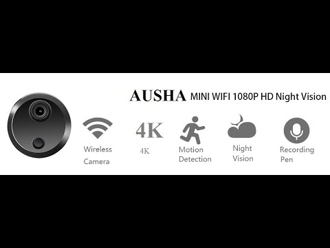4K Wireless Camera with Audio and Video,WiFi Mobile Connectivity, Night Vision, Motion Detection