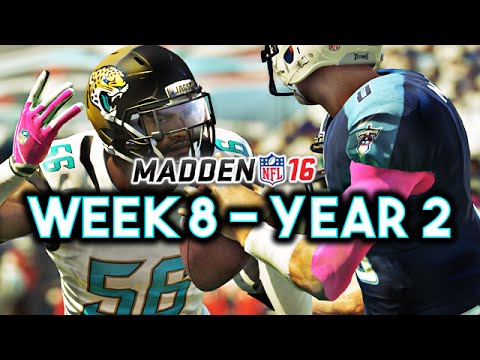 Madden 16 Jaguars Connected Franchise Year 2 - Week 8 @ Titans Ep.28