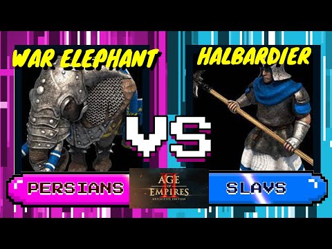 120 ELITE WAR ELEPHANT vs 280 HALBERDIER | BATALLAS AGE OF EMPIRES 2: DEFINTIVE EDITION AOE2 TOP