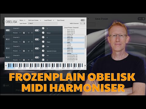 FrozenPlain Obelisk MIDI Harmoniser Plugin FREE for Focusrite Plugin Collective members!
