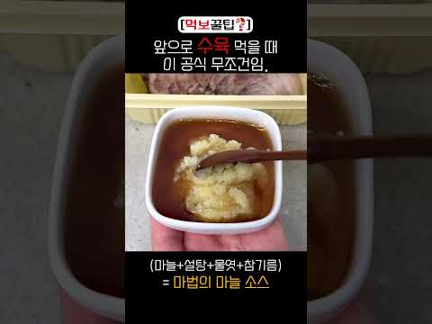 [[먹보 꿀팁]] 마늘 비법 소스 알려드림.