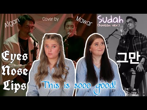 Afgan - 'Sudah' (Korean Vers.) & 'Eyes, Nose, Lips' (Taeyang cover) ft. Mawar de Jongh (REACTION!!!)