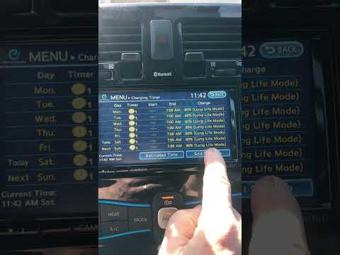 Nissan Leaf AZE0 - setting an 80% maximum charge for AC Charging - 2 different ways