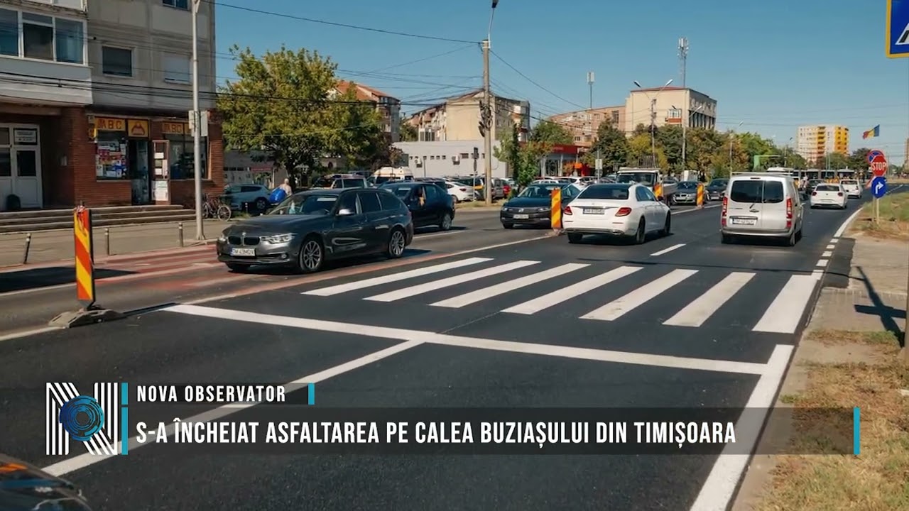S-a încheiat asfaltarea pe Calea Buziașului din Timișoara