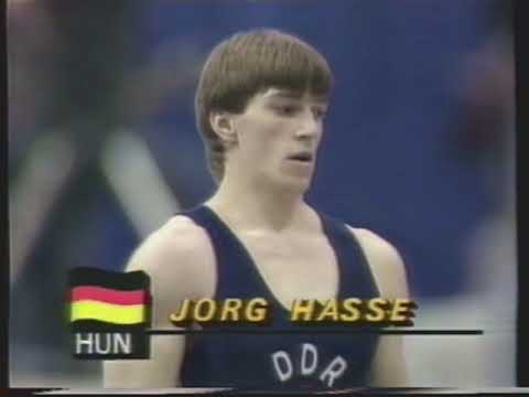 Jörg Hasse (GDR) - Worlds 1985 - Horizontal Bar Final