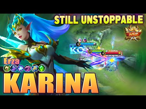 Karina Still Unstoppable !Top Global Karina by Erza  - Mobile Legends