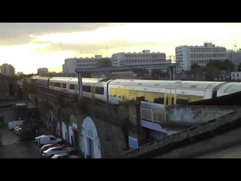 BR Green 47830 (D1645) on Derby/Ramsgate unit drags, south London