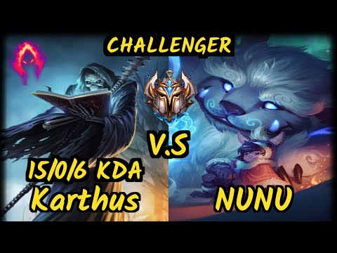 Minerva (KARTHUS) vs NUNU & WILLUMP - 15/0/6 KDA JUNGLE CHALLENGER GAMEPLAY - BR
