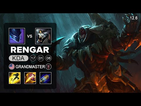 Rengar vs Nocturne Jungle - NA Grandmaster - Patch 12.6 Season 12
