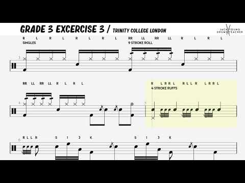 Grade 3 Excercise 3 - Trinity Drums 2020