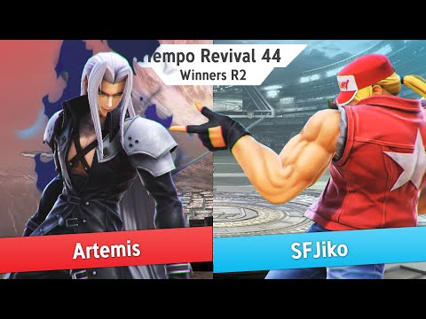 Tempo Revival 44 - Artemis (Sephiroth) Vs. SFJiko (Terry) - WR2 - Smash Ultimate