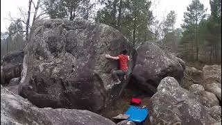 Video thumbnail of Absynthe, 7b+. Fontainebleau
