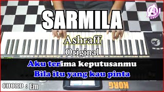Download lagu SARMILA - Ashraff | Karaoke Dangdut Korg Pa3x (Chord&Lirik) Nada cowok mp3