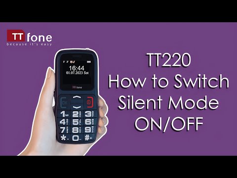 How to Switch Silent Mode On/Off – TTfone TT220 Flip Senior Big Button Mobile Phone