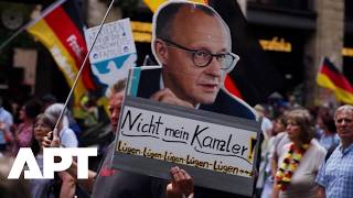 "Germany Won't Send My Sons to War!": Thousands Demand Merz Resign at Berlin Protest | APT