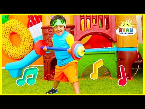 Body Parts Exercise Songs for Children 🎵 You Can Do It Too 🎵 Ryan ToysReview!