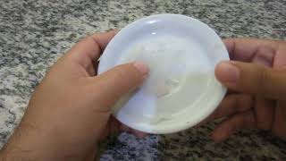 A forma como a vela queima