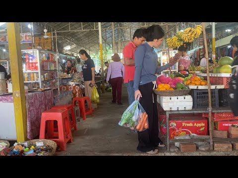 Compilation Cambodian Market Scene Activities And lifeStyle of the Market (kork thlok) @ Seim Reab