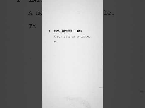 Intro to Script Formatting for Films #scriptwriting #writers #howto #filmproduction #scripts