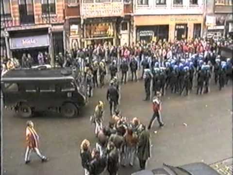 (Old Skool Hools) German Hooligans @ Brussels (Belgium) 1991