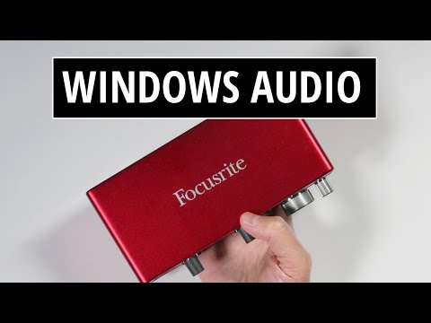 Scarlett 2i2 Audio Interface Setup - Windows Audio Sound Settings