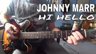 Hi hello  Johnny Marr guitar lesson