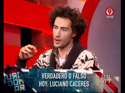 Duro de Domar - Verdadero / Falso: Luciano Cáceres (2da parte) 22-07-11